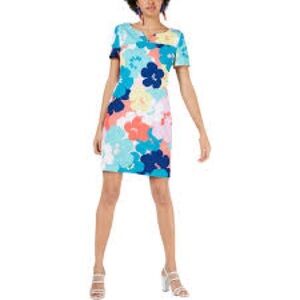 Trina Turk Floral Shift Dress Size 6 New never worn